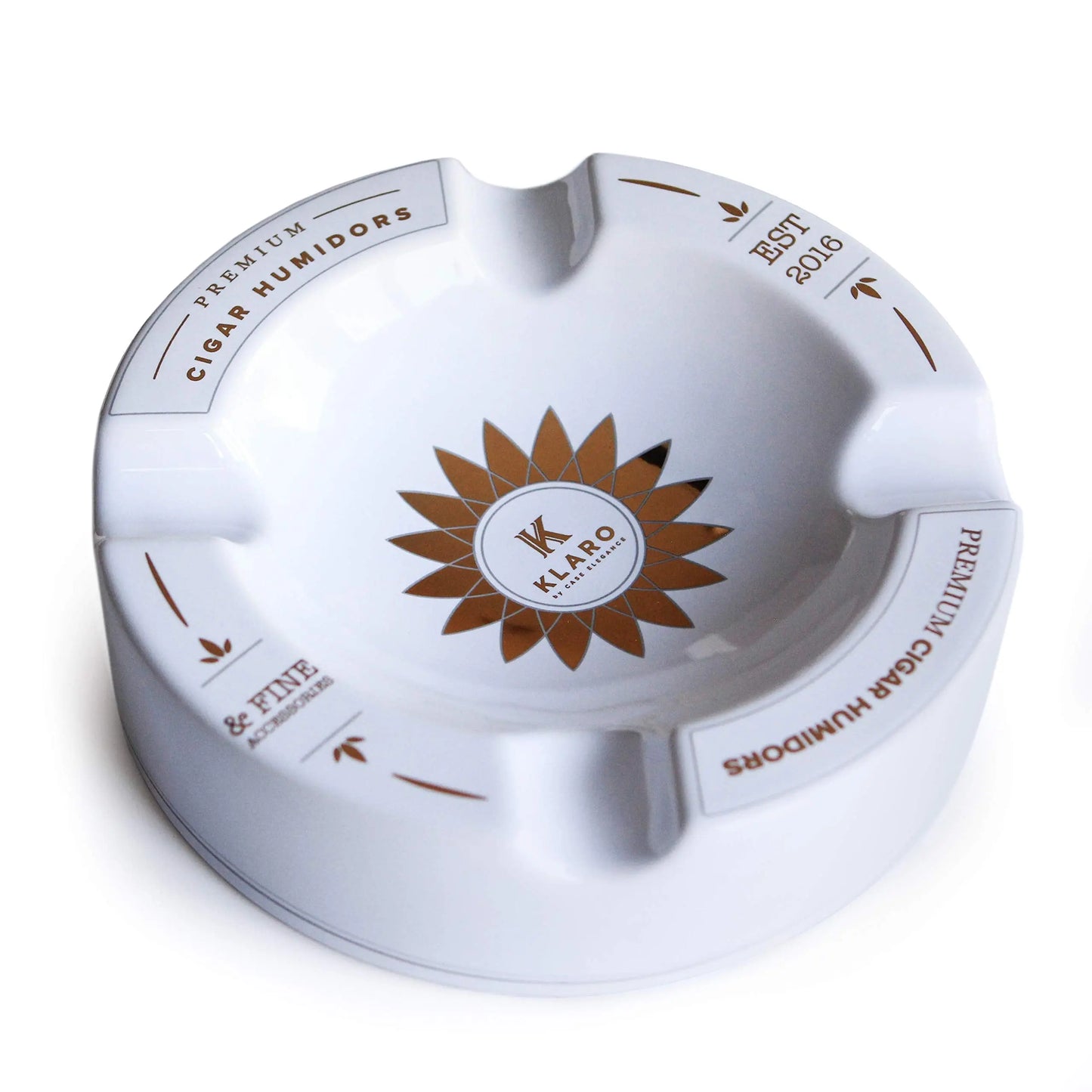 Round W&G Inlay Ceramic Ashtray KLA