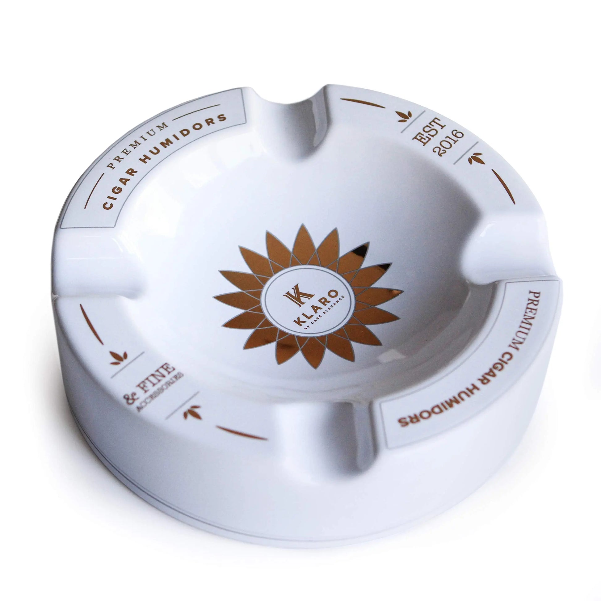Round W&G Inlay Ceramic Ashtray KLA