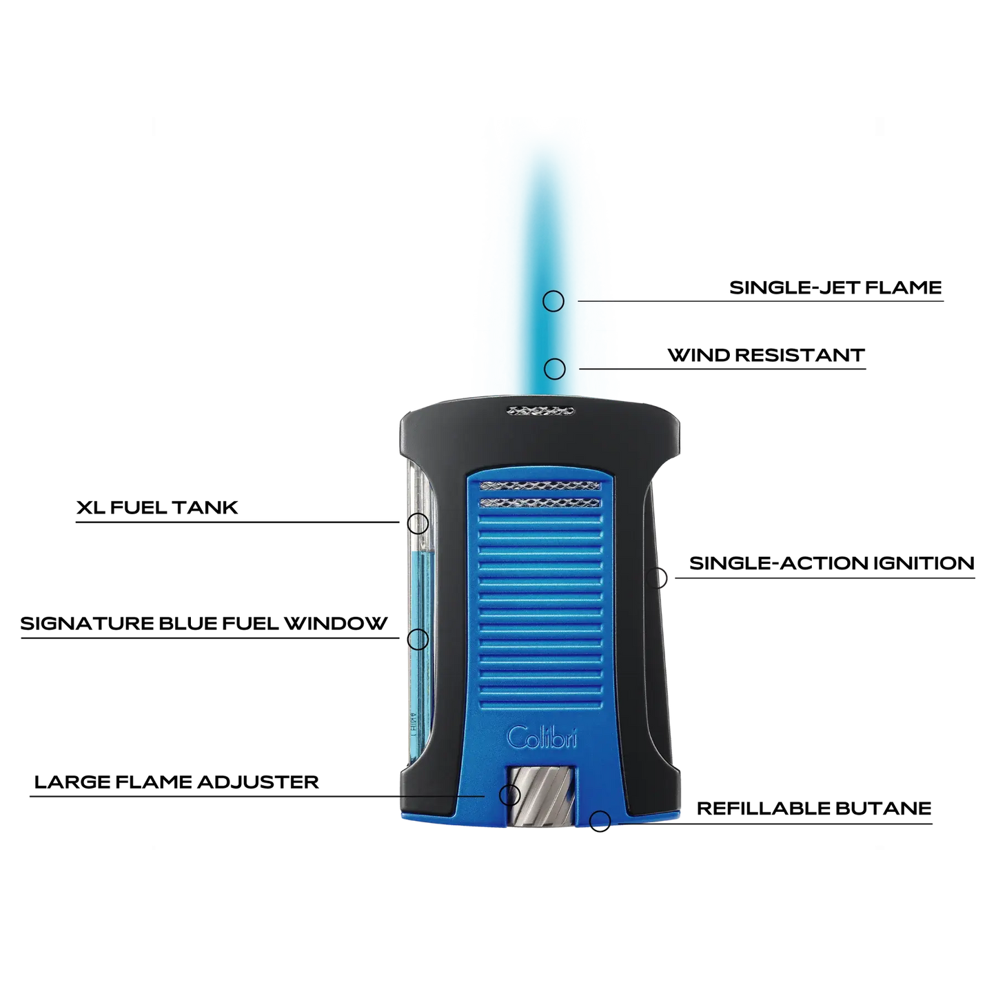 Colibri Daytona Single Flame Torch Colibri