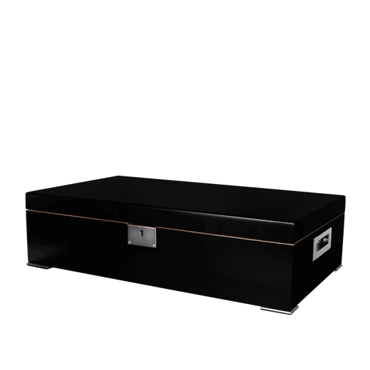 Valentino Desktop Humidor Black The Cigar Bank
