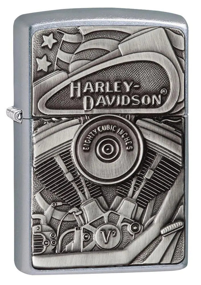 Harley Davidson Motor Flag Zippo Lighter ZIPPO