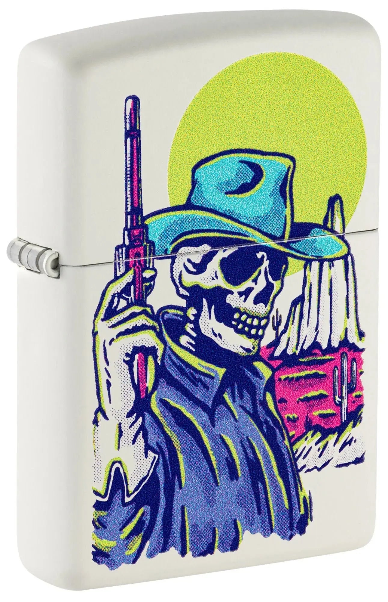 Wild West Skeletal Cowboy Zippo Lighter ZIPPO