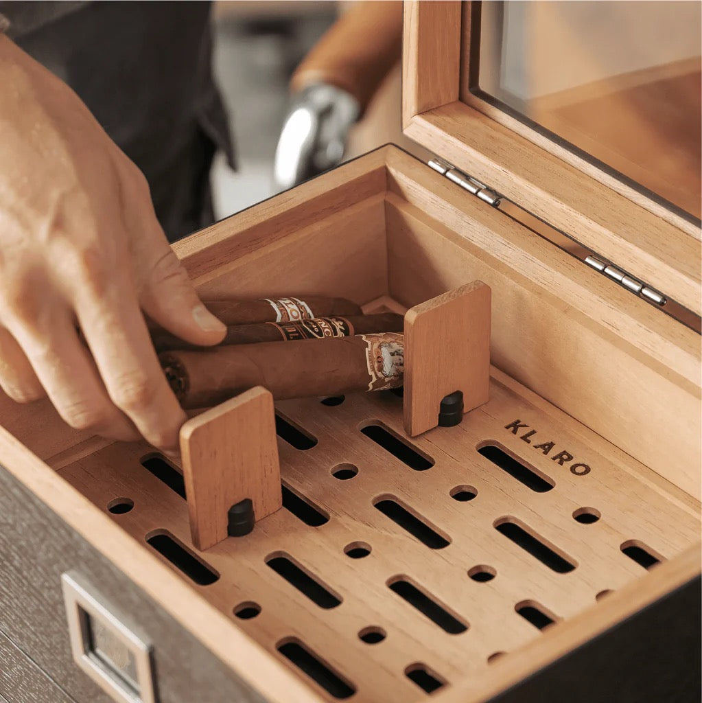 Klaro Humidor Mill Glass Top