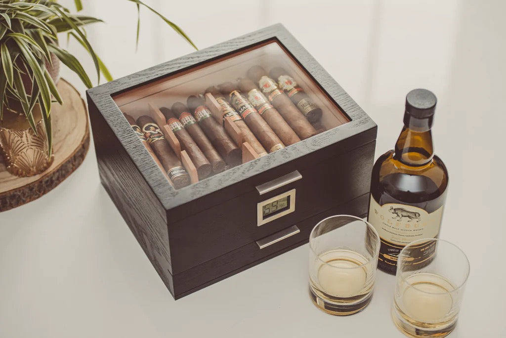 Klaro Humidor Mill Glass Top