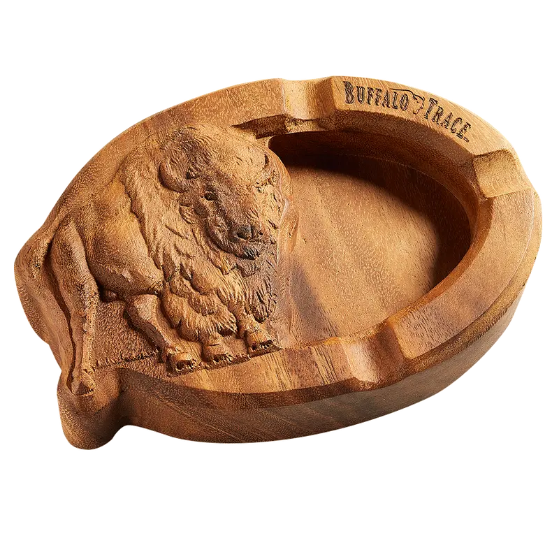 Buffalo Trace Wood 3 Cigar Ashtray buffalo trace