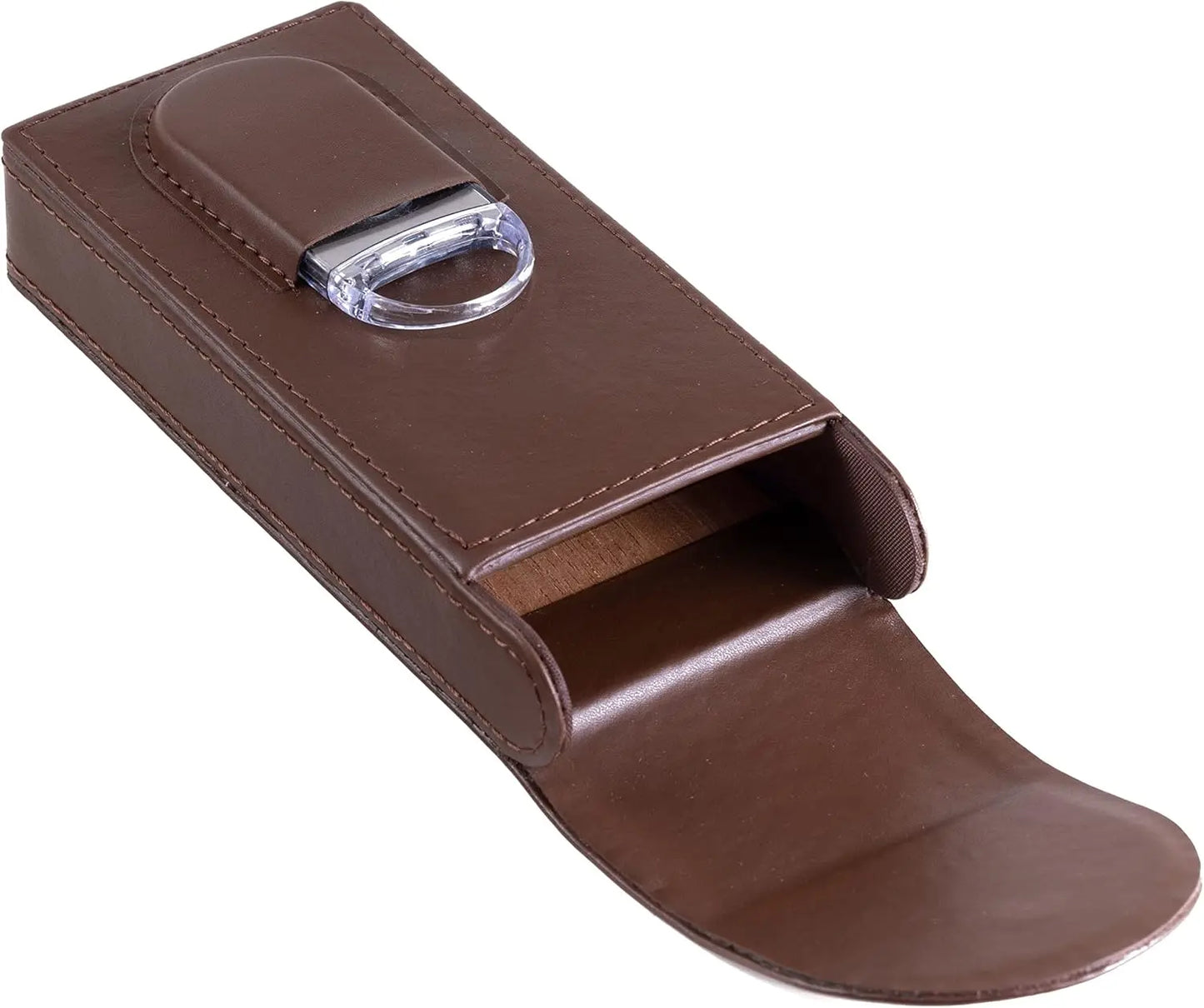 3 Cigar Magnetic Leather Case Prestige Import Group