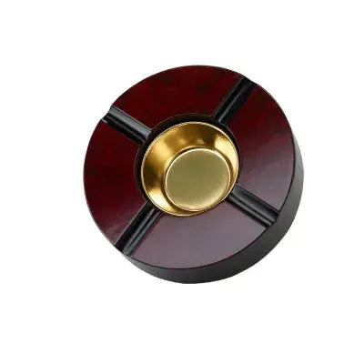 4 Cigar Cherrywood Ashtray Quality Imports