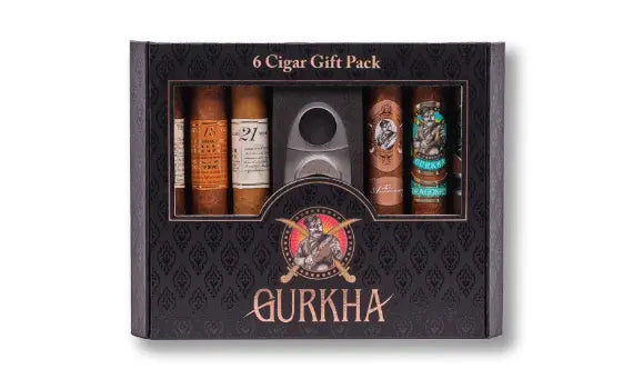 Gurkha 6 Cigar Gift Set with Cutter Gurkha