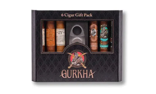 Gurkha 6 Cigar Gift Set with Cutter Gurkha
