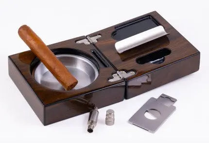 Folding Wood Ashtray Set Prestige Import Group