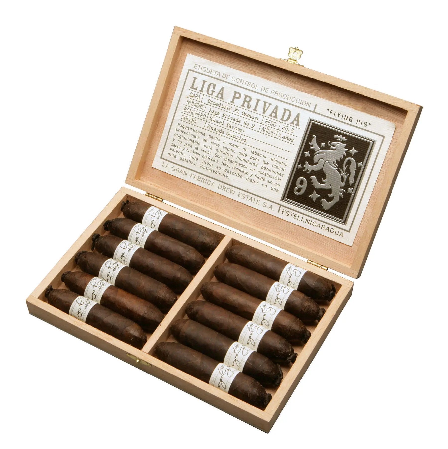 Drew Estate Liga Privada No.9 Broadleaf Box Drew Estate