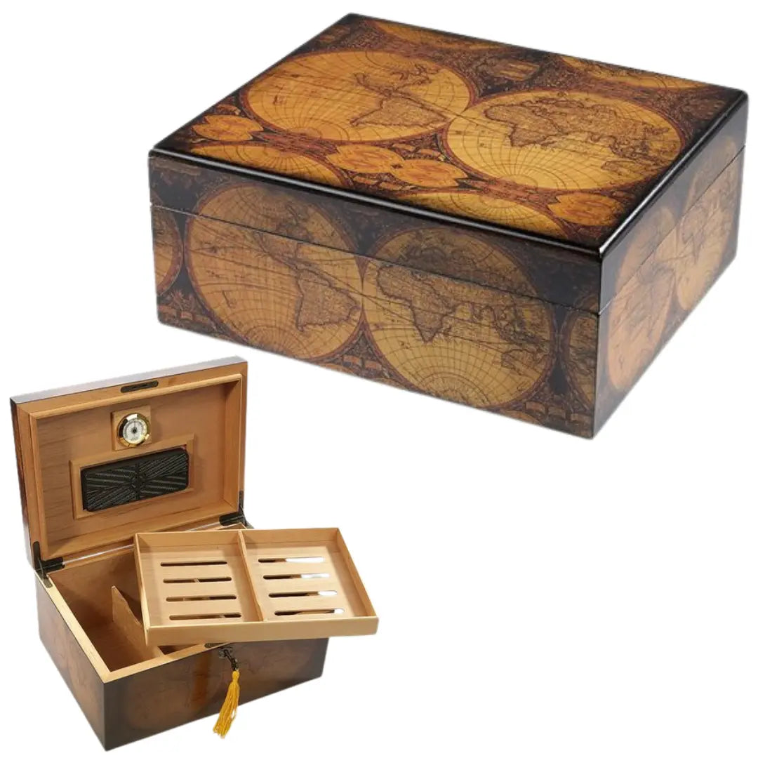 Old World Desktop Humidor Prestige Import Group