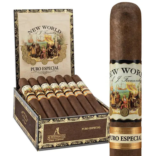 AJ Fernandez New World Puro Robusto Box The Cigar Bank