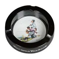 Meir & Dutch Norman Rockwell Ashtrays Meir&Dutch