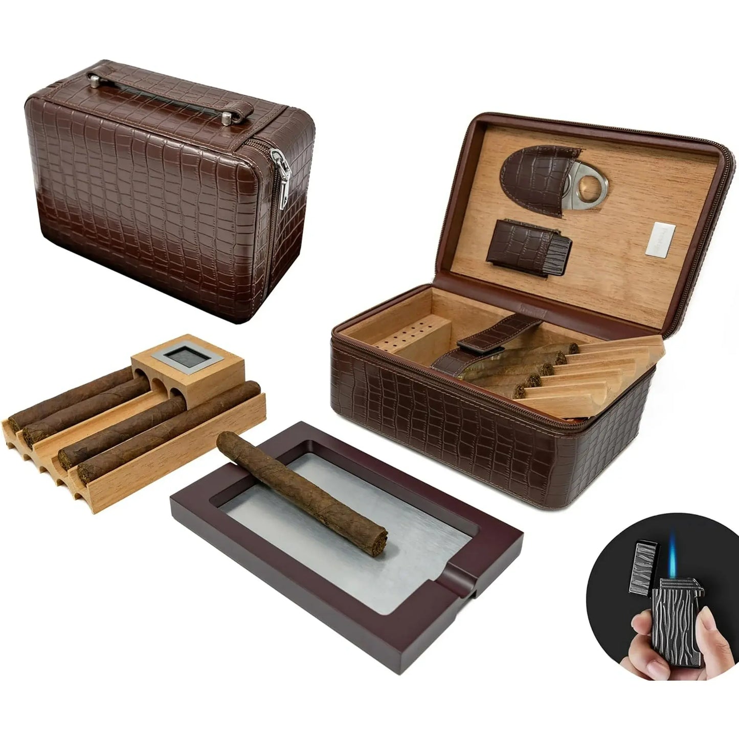 The Manhattan Travel Humidor Sets Prestige Import Group