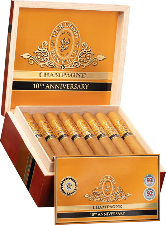 Perdomo-10th-Anniversary-Champagne-A-Celebratory-Cigar-of-Elegance-and-Smoothness The Cigar Bank