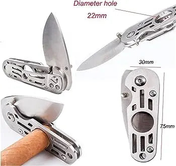Knife Cutter/Punch w/ Money Holder