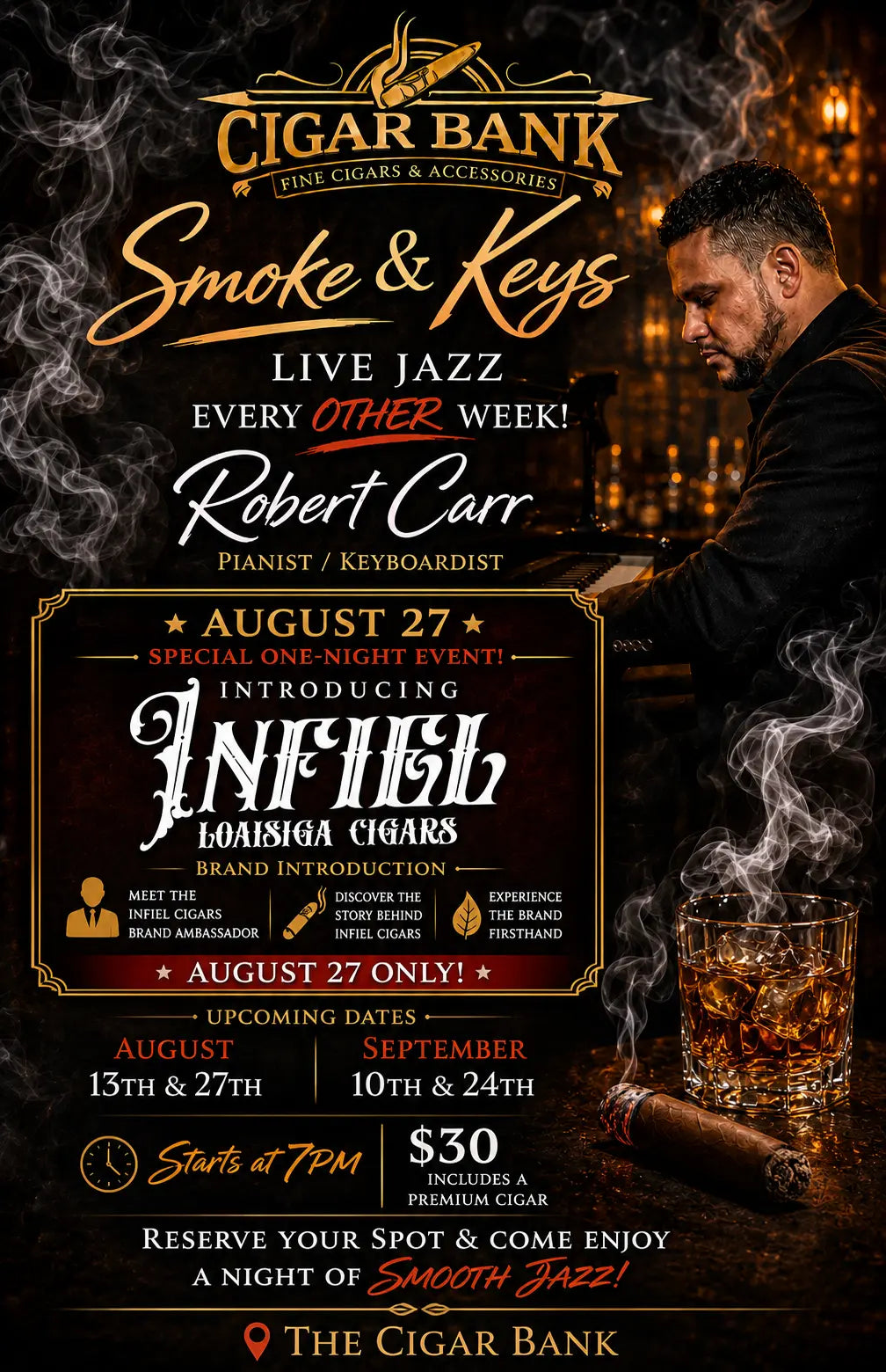Smoke & Keys + GTO Cigars The Cigar Bank