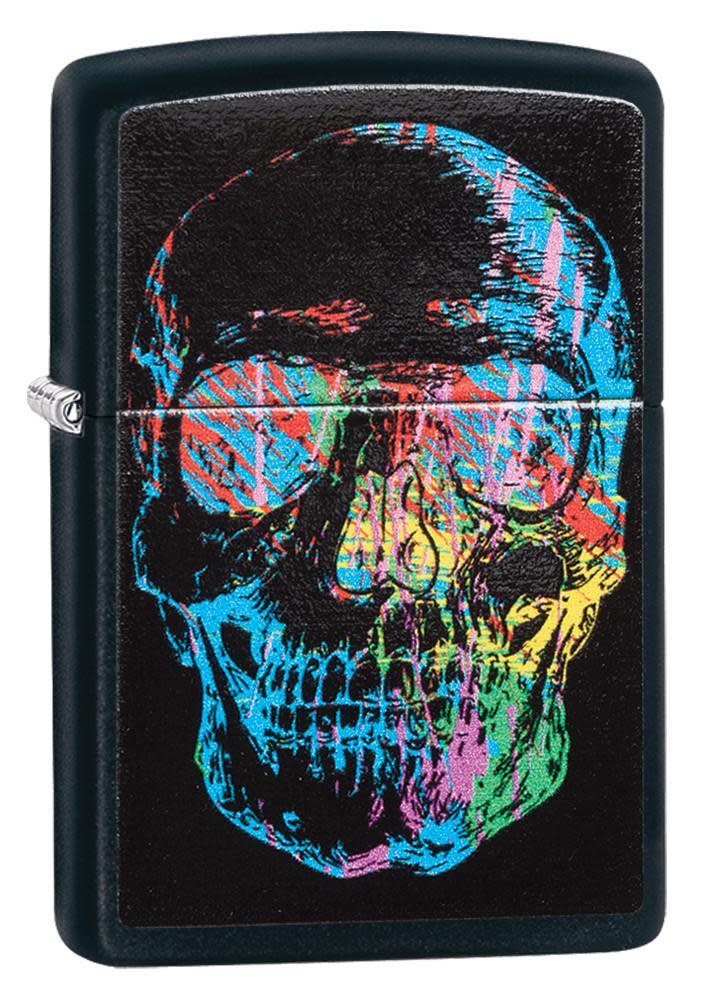 Colorful Skull Zippo Lighter - The Cigar Bank