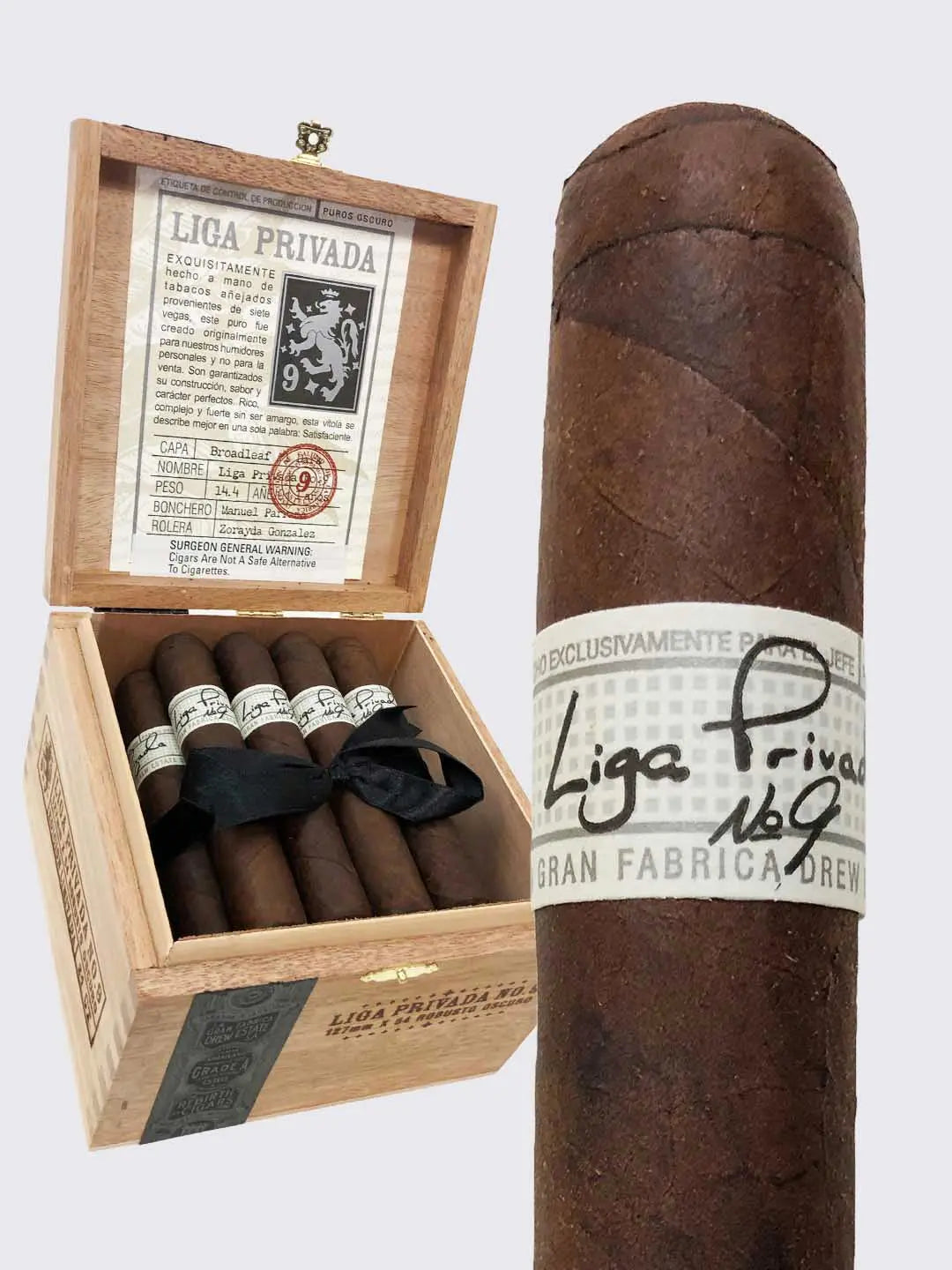 Drew Estate Liga Privada No.9 Broadleaf Box Drew Estate