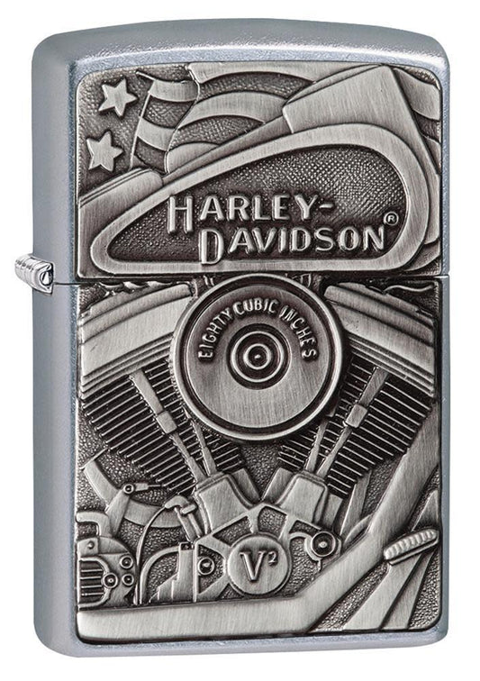 Harley Davidson Motor Flag Zippo