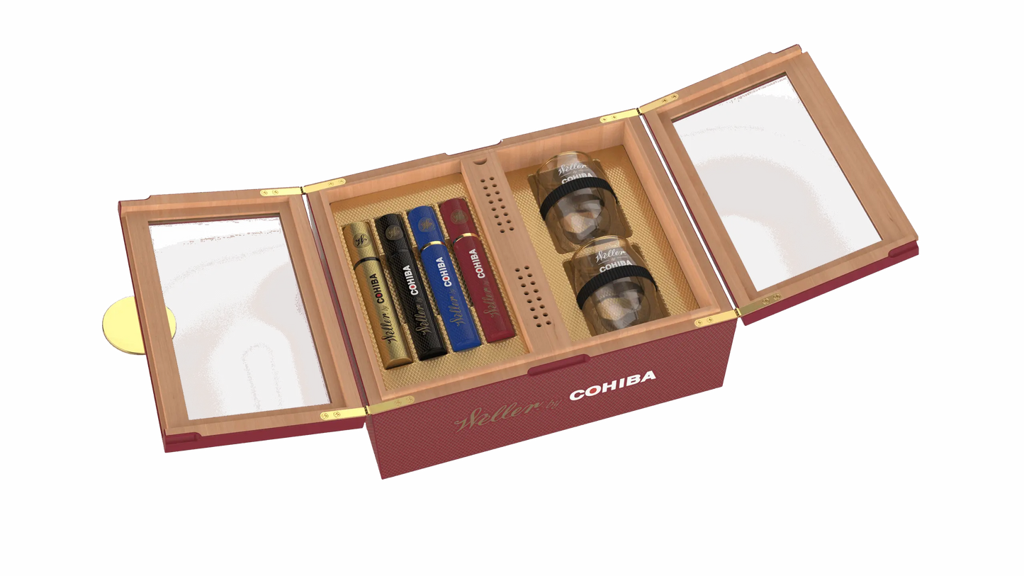 WELLER BY COHIBA HUMIDOR GIFT SET The Cigar Bank