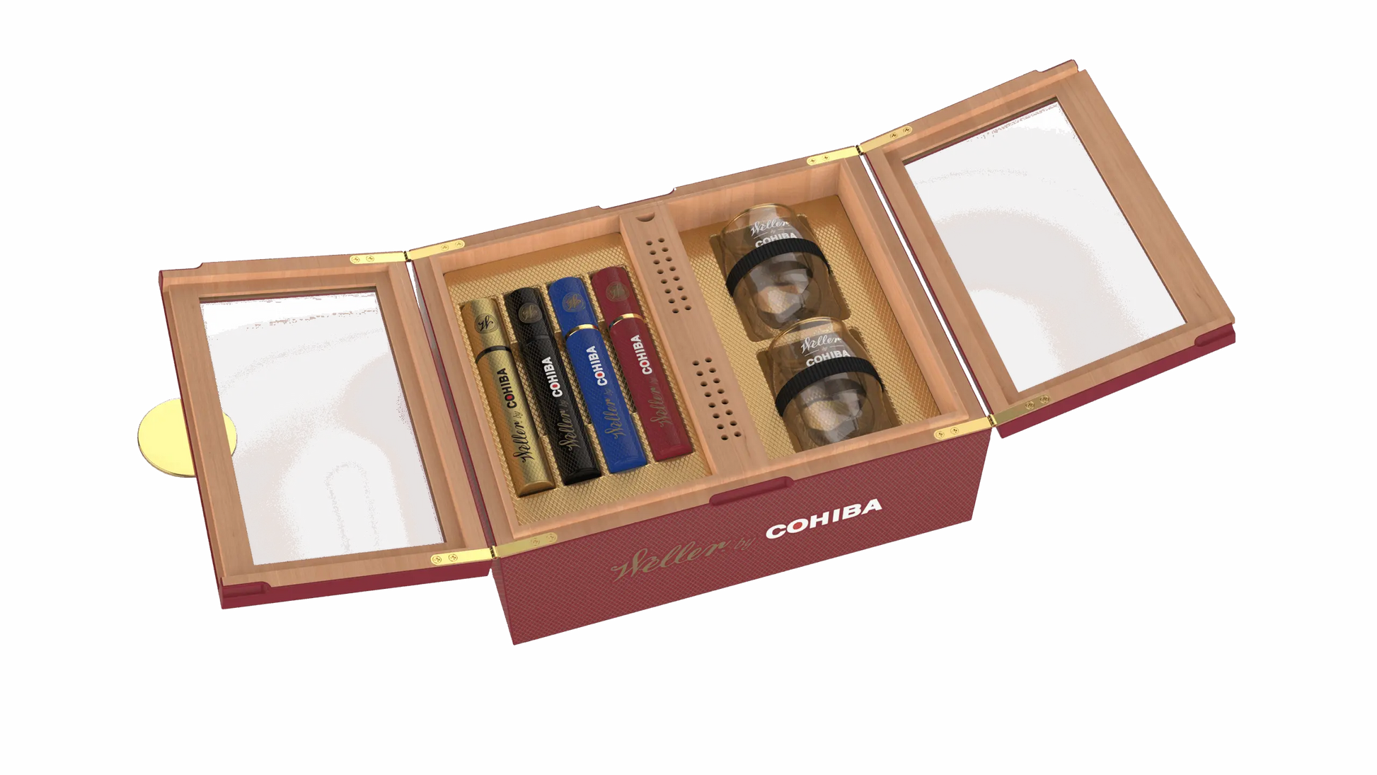 WELLER BY COHIBA HUMIDOR GIFT SET The Cigar Bank