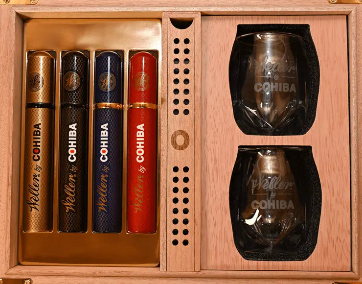WELLER BY COHIBA HUMIDOR GIFT SET The Cigar Bank