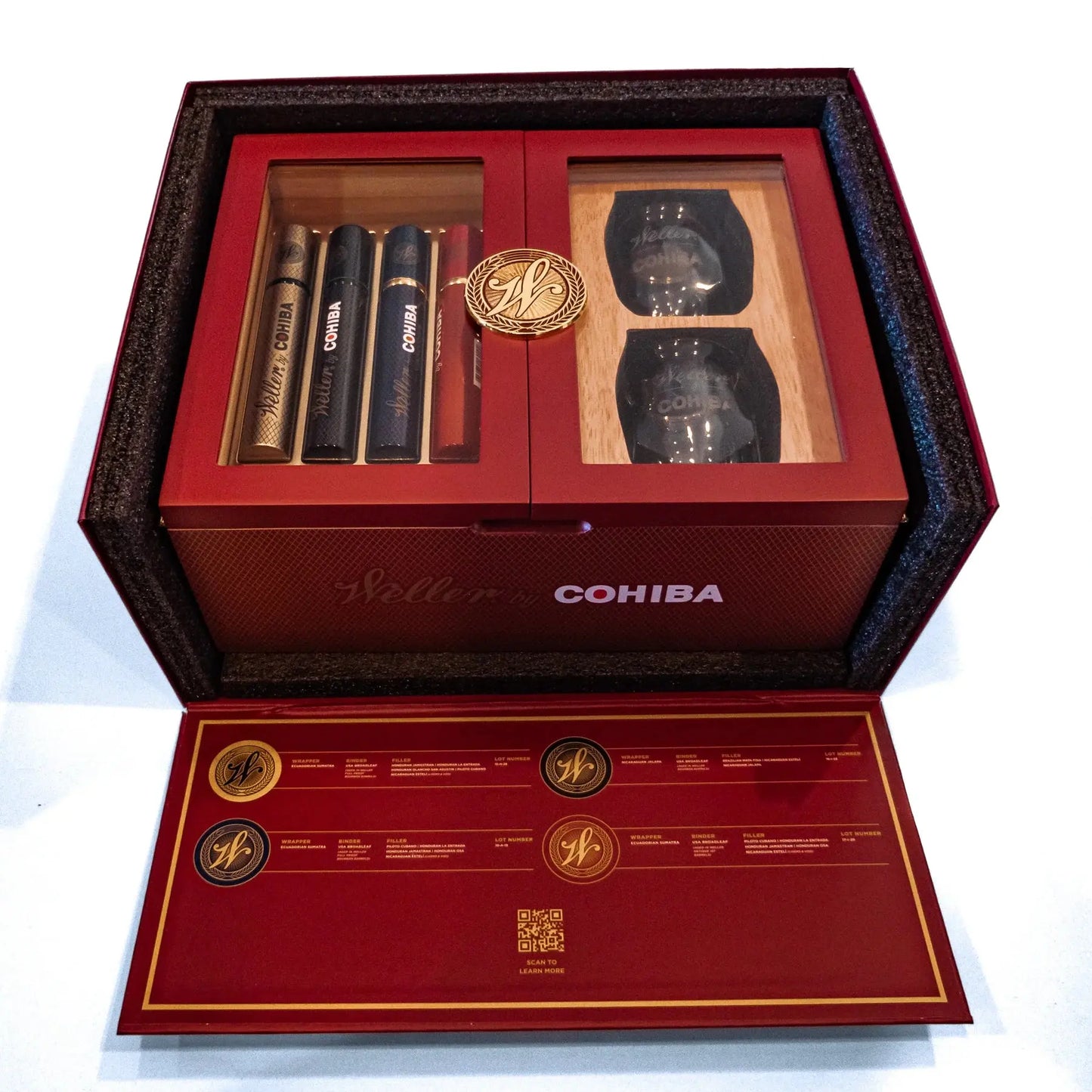WELLER BY COHIBA HUMIDOR GIFT SET The Cigar Bank