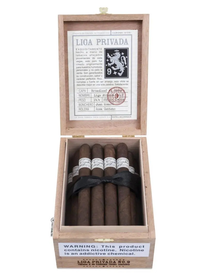 Drew Estate Liga Privada No.9 Broadleaf Box Drew Estate