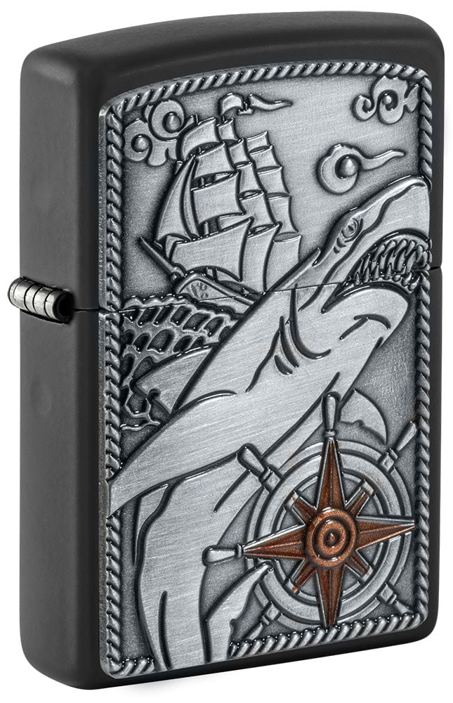 Ship Shark Emblem Zippo