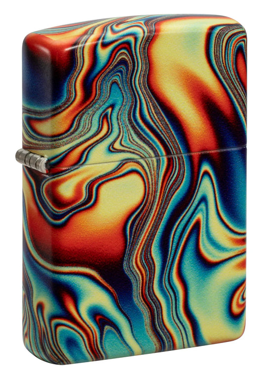 Zippo Colorful Swirl Pattern