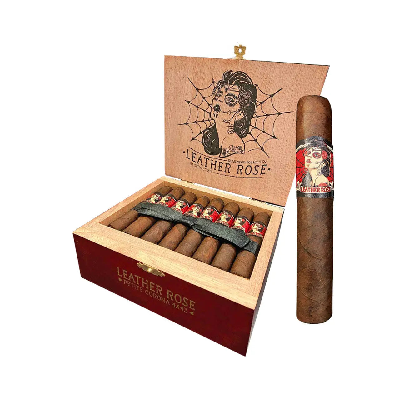 Drew Estates Deadwood Leather Rose Box The Cigar Bank