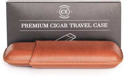 Klaro Two-Cigar Travel Case Brown