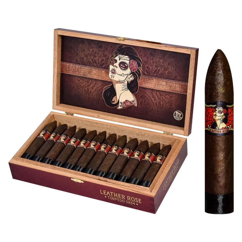 Drew Estates Deadwood Leather Rose Box The Cigar Bank