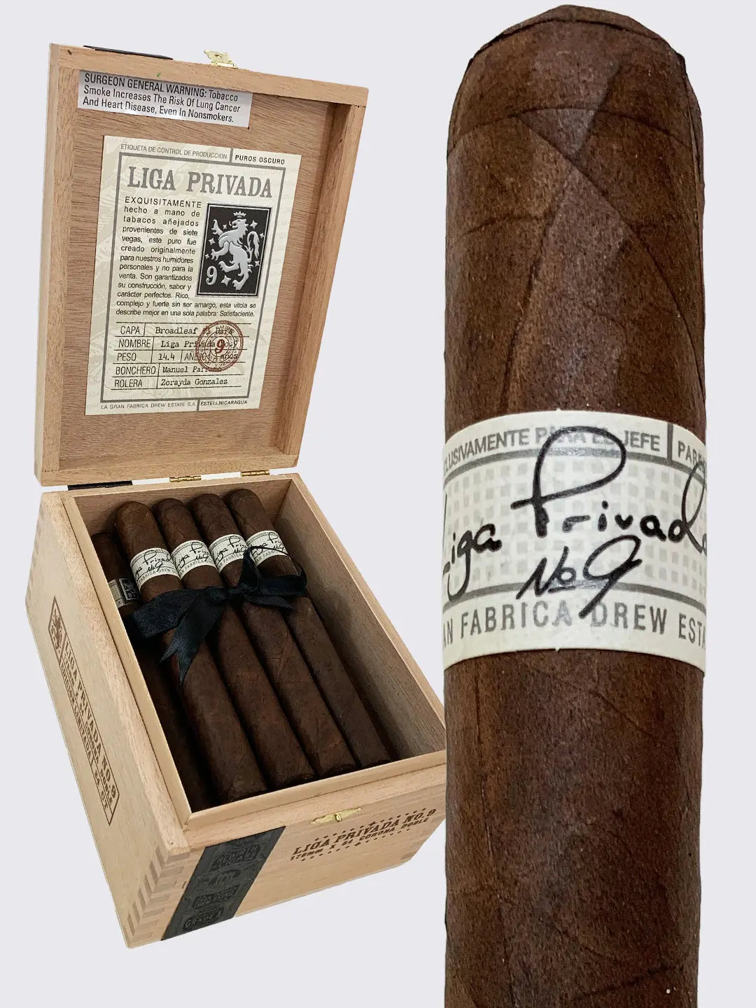 Drew Estate Liga Privada No.9 Broadleaf Box Drew Estate