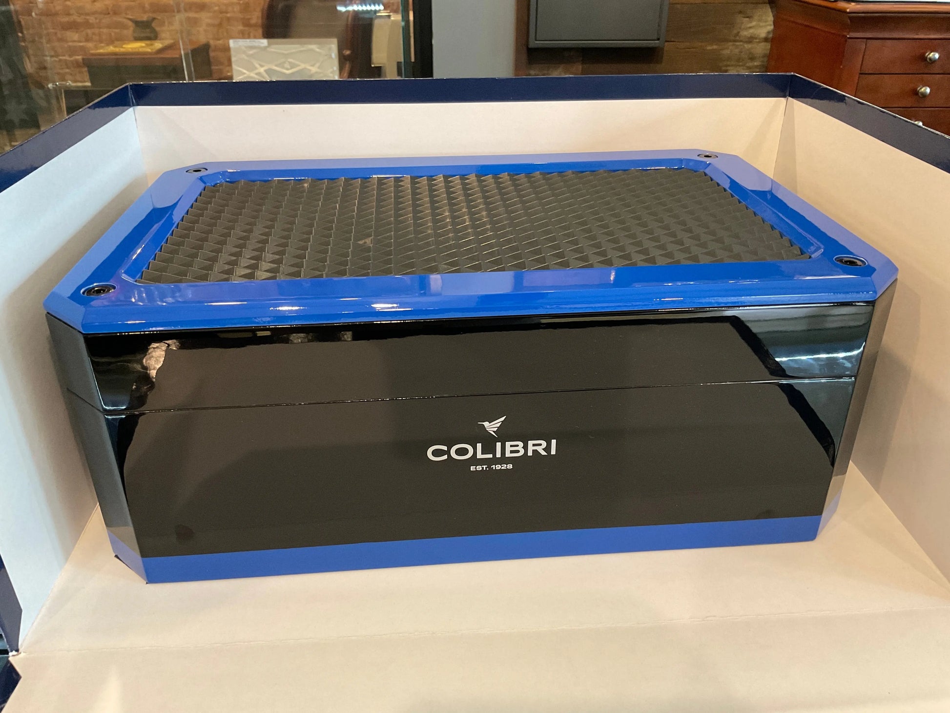 Colibri Quasar Desktop Rally Cigar Humidor Colibri